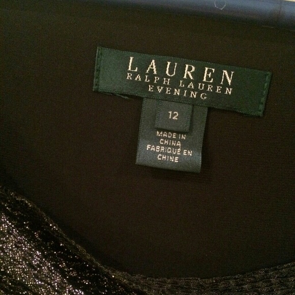 Lauren Ralph Lauren Metallic Dress Gown 12 - Picture 2 of 4